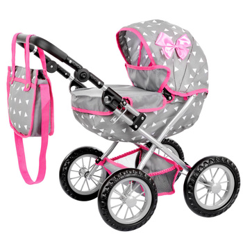 WÓZEK DLA LALEK GŁĘBOKI SKŁADANY