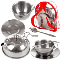 ZESTAW GARNKÓW NACZYŃ DLA DZIECI W PLECACZKU