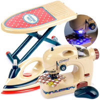 ZESTAW MASZYNA DO SZYCIA ŻELAZKO DESKA DLA DZIECI