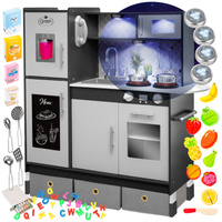 DREWNIANA KUCHNIA DLA DZIECI AKCESORIA LED