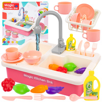 ZESTAW ZLEW KUCHENNY Z AKCESORIAMI RÓŻOWY