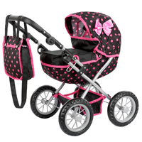 WÓZEK DLA LALEK GŁĘBOKI SKŁADANY